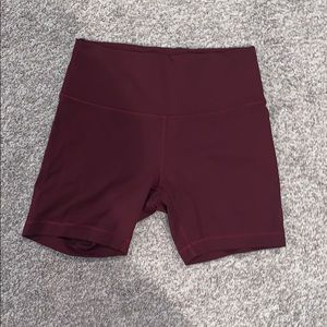 LULULEMON wunder train high rise shorts